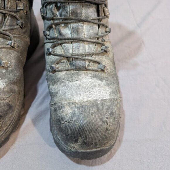 UNIK Contractor Traction 8" Safety Work Boots Black Leather Vibram Sole Sz 10EEE - Picture 3 of 9